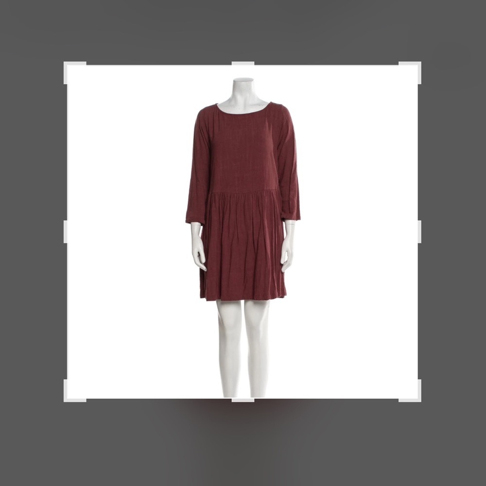 Rust Long Sleeve Dress
